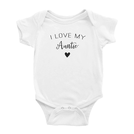 

I Love My Auntie Funny Baby Jumpsuits Newborn ClothesBoy Girl