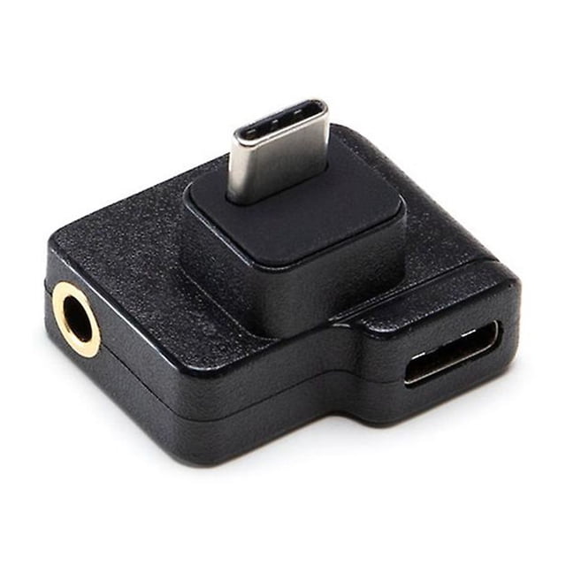 Adaptador de carga de datos tipo C de 3,5 mm para micrófono Osmo Action