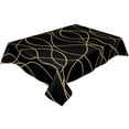 thumbnail image 3 of Twisted Lines Art Black Background Wedding Decorative Kitchen Waterproof Tablecloth Gourmet Party Dining Table Cover Cloth, 3 of 7