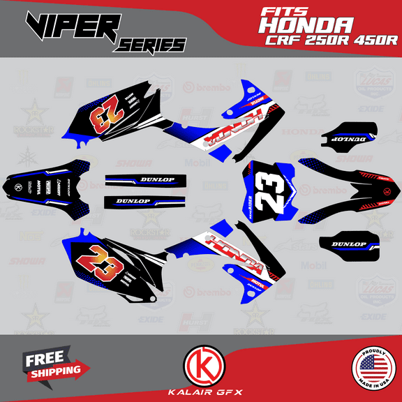 Kalair GFX Graphics Kit for Honda CRF450R (2009-2012) Viper Series