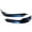 Painted #A76 Deep Sea Blue Metallic, variant on Ikon Motorsports Compatible with 09-12 BMW E90 Front Bumper Lip Splitter Painted Black Sapphire Metallic