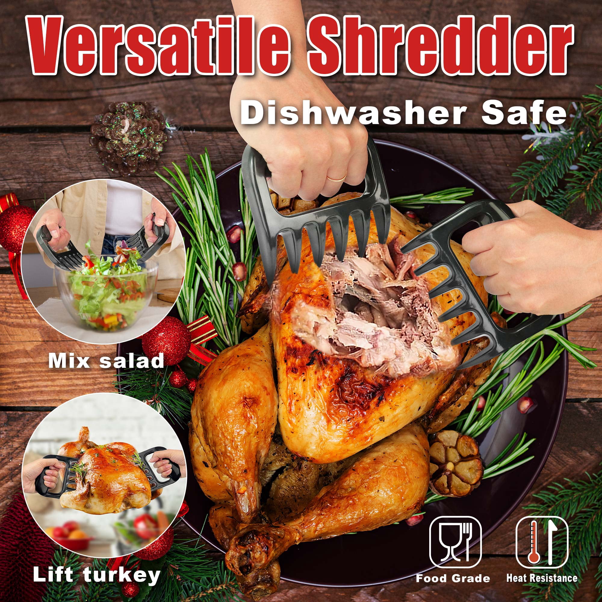 Professional Turkey Baster Meat Injector Syringe Kit, Baster for Cooking Thanksgiving & Christmas Turkey, Injector Marinades for Meats