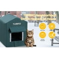 thumbnail image 3 of TURBRO Elevated Heated Cat House, Insulated, Weatherproof Shelter for Feral and Outdoor Cats, Self-Adhesive Door Flaps, Heating Pad Bed with 14.7ft Anti-Bite Cord, UL Test Passed, Blue, 3 of 10