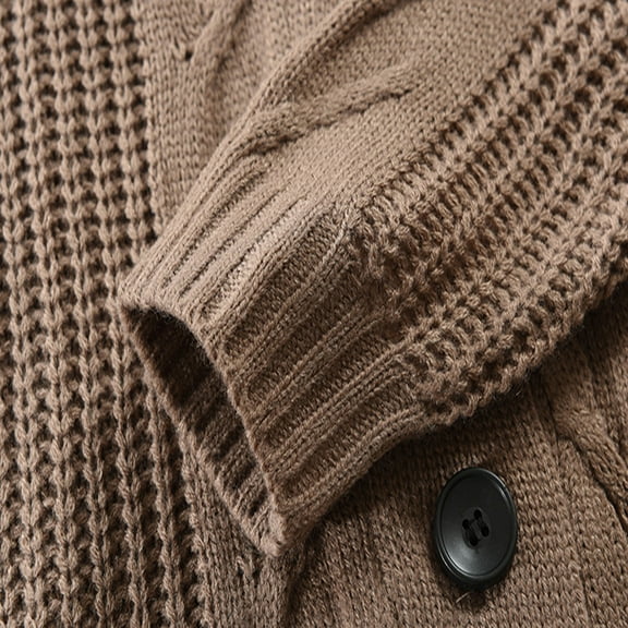 Lindreshi Sweaters for Women Trendy Cardigan Solid Color Personality Slim Button Everyday Casual Men's Sweater