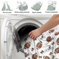 thumbnail image 4 of Football Helmet Brown Pattern Soft Sherpa Fleece Throw Blanket, Warm Cozy Plush Blanket for Sofa Bed Couch, All Season, 40"x50", 4 of 5