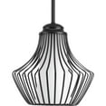 thumbnail image 2 of P5324-31-Progress Lighting-Finn - Pendants Light - 1 Light in Bohemian and Mid-Century Modern style - 10 Inches wide by 10.5 Inches high-Black Finish, 2 of 2