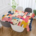 thumbnail image 2 of Yayeee Tablecloths for Rectangular Tables 60 x 120 inch Party Table Cover, Art Geometric, 2 of 6