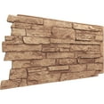 thumbnail image 3 of Ekena Millwork 49"W x 25 1/2"H x 1 1/4"D Acadia Ledge Stacked Stone, StoneWall Faux Stone Siding Panel, Wheat Field, 3 of 9