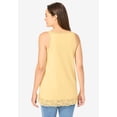 thumbnail image 2 of Woman Within Plus Size Lace-Trim V-Neck Tank, 2 of 6