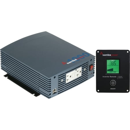 SamlexPower SSW-1000-12A SSW Series 1,000W Pure Sine Inverter with LCD Remote Control