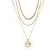 thumbnail image 1 of Juego de Collar con Colgante de Corazón con Triple Cadena JeenMata Regalo Amoroso para Madres, 1 of 6