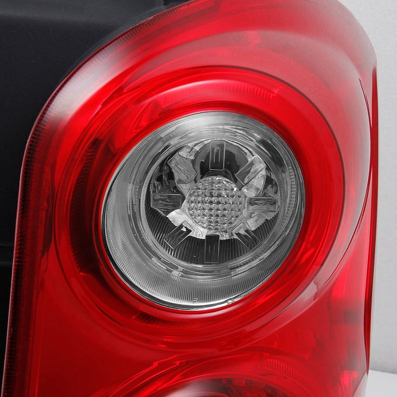 AKKON - For Chevy Equinox SUV Red Clear Rear Tail Light Brake Lamp Taillamp Repalcement Passenger Right Side