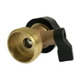 Super Heavy Duty 3/4 Inch Brass Water Shut Off Garden Hose Connector