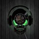 thumbnail image 3 of Music Vinyl Record Wall Clock -Skull With Headphones LED Light Wall Clock -Vinyl Clock -Living Room Wall Decor - Unique Gifts for Music Lover, 3 of 5