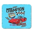 thumbnail image 1 of SIDONKU Race Car Vintage Auto Automobile Black Drive Emblem Label Motor Mousepad Mouse Pad Mouse Mat 9x10 inch, 1 of 1