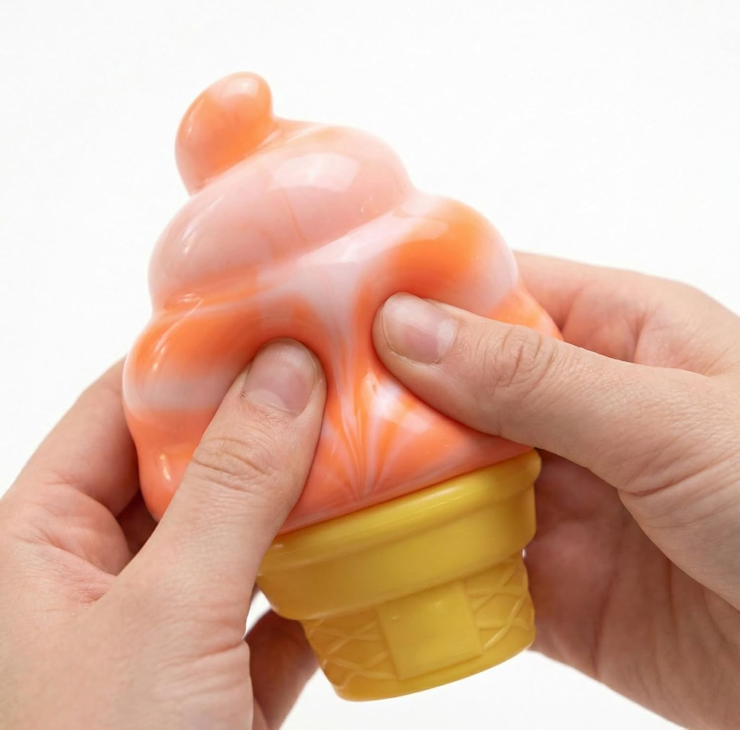 Rongyun 3pc Ice Cream Squeeze Squishy Ice Cream Cone Squishy Stress Squeeze Balls Slow Rise Sensory Fidget Gift for Friends & Party Favors