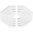 thumbnail image 2 of 28"OD x 5"ID x 11"C x 1"P Westin Architectural Grade PVC Contemporary Ceiling Medallion, Two Piece, 2 of 11