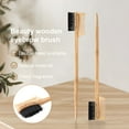 thumbnail image 2 of ACDANC 2026 New Compact, Lightweight, Ergonomic Dual Edge Comb Mini Bamboo and Wood Eyebrow Brush, Wide Application for Beauty and Personal Care for Home, Salon, Travel, 2 of 7