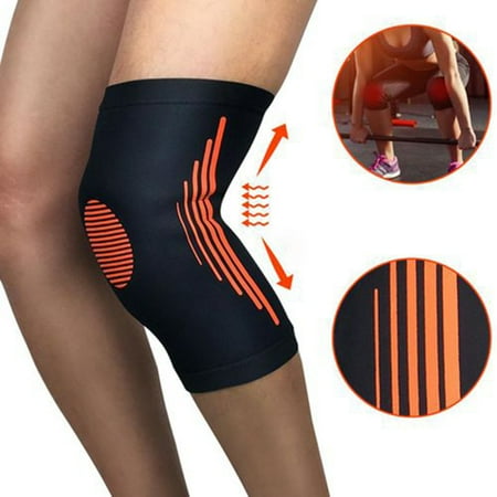 

HCfuz 1Pc Football Basketball Knee Pad Support Guard Elastic Sport Gym Training Brace