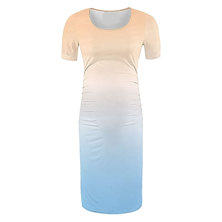 beige dress ideas G657, Beige Frilled Maternity Shoot Trail Gown, Size (ALL)pp – Style Icon  www.dressrent.in main image 1