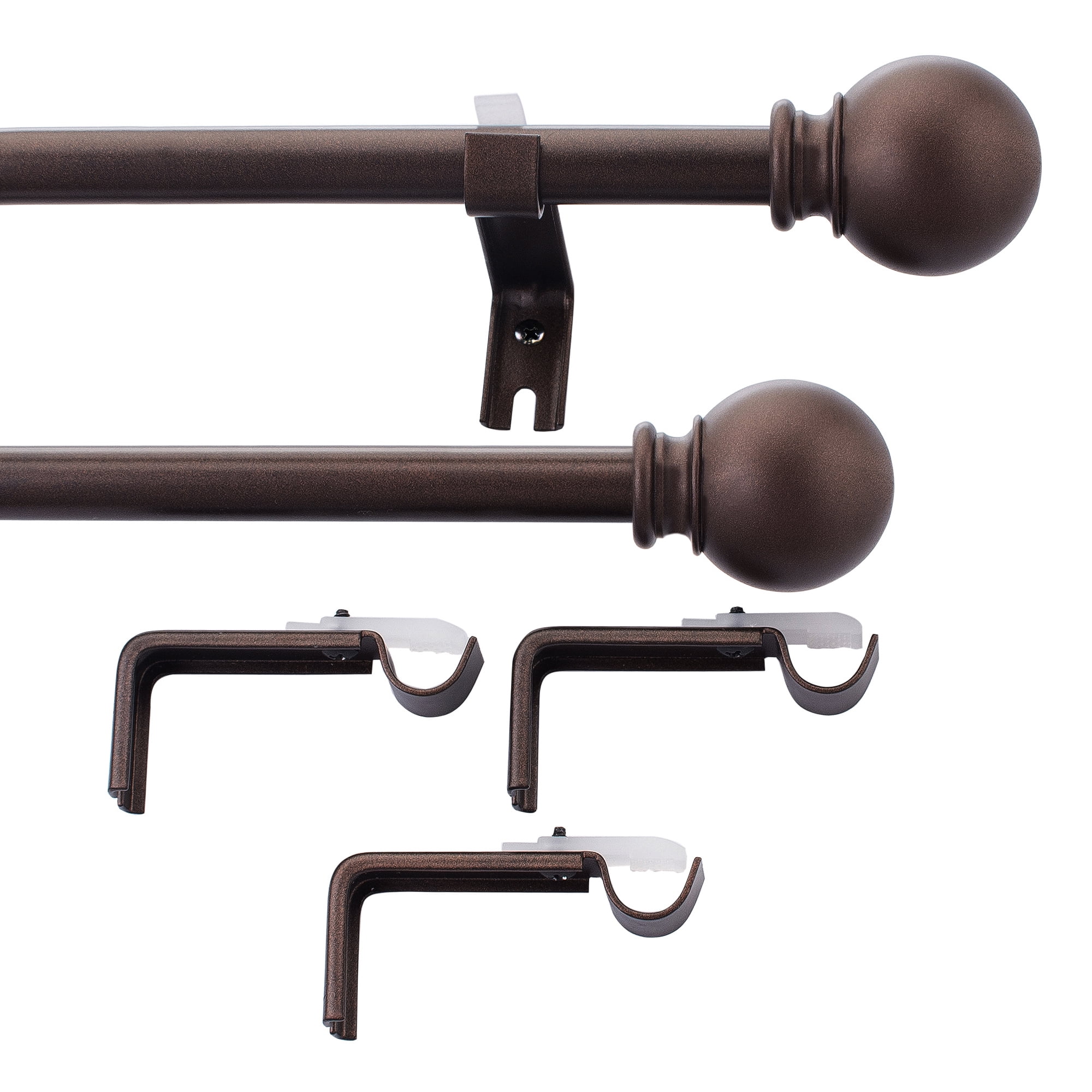 Buy Deco Window 2 Pack 28 to 48 Extendable Curtain Rod for Windows
