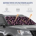 thumbnail image 4 of Daiia Breast Cancer Awareness 2PCS Car Windshield Sun Shade, Foldable Sun Shield for Car Front Window, Auto Sun Blocker Visor Protector Universal for Truck SUV Pickup-Large, 4 of 7