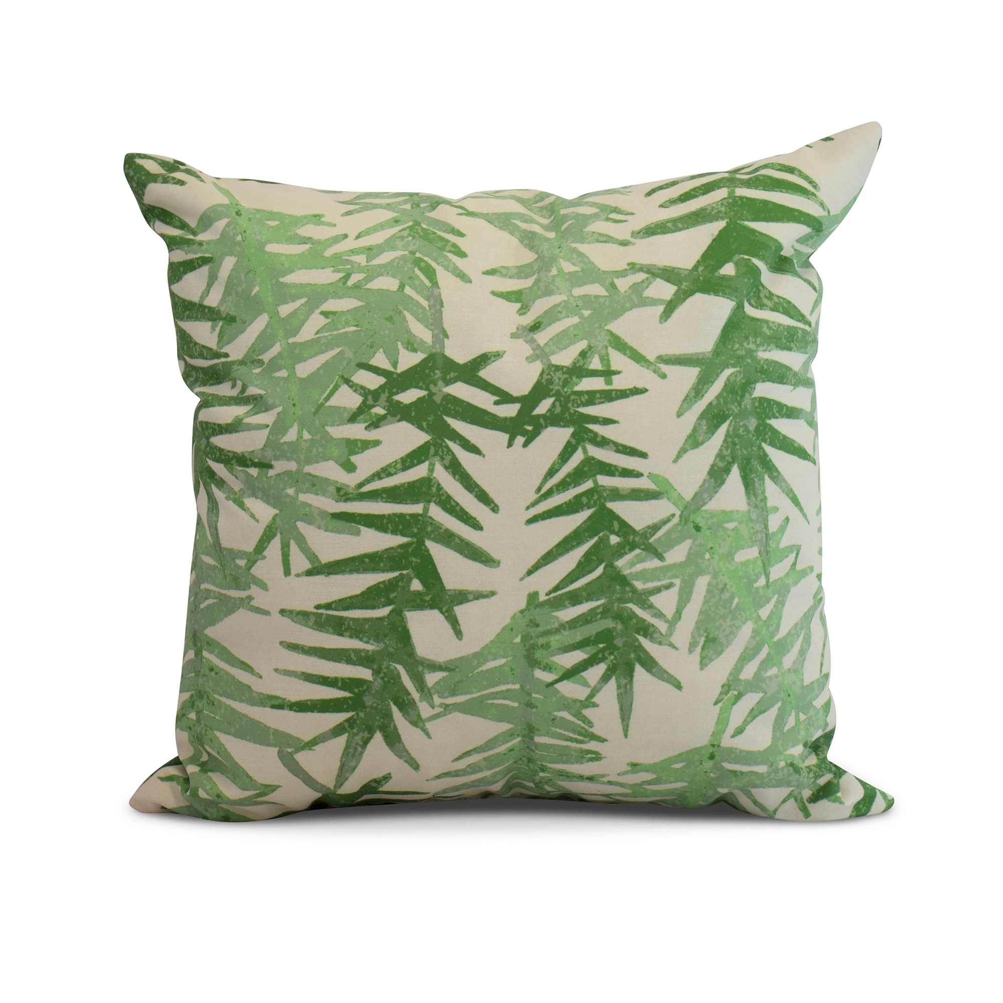 Simply Daisy, 18 x 18 Inch, Spikey, Floral Print Pillow, Red