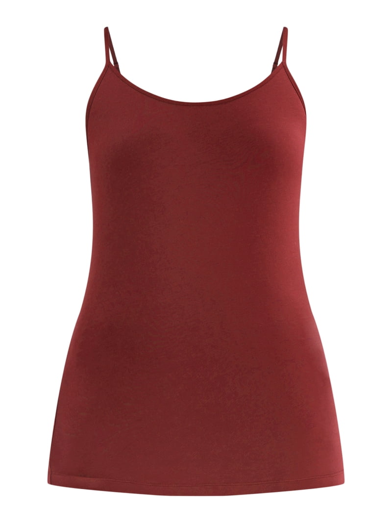Time and Tru Women's Cami Top with Adjustable Straps, Sizes XS