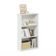thumbnail image 4 of Furinno Basic 3-Tier Bookcase Storage Shelves in White/White, 4 of 6
