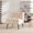 Beige + Polyester., variant on 24.4 Inch Wide Black Velvet Upholstered Armless Accent Chair with Solid Black Metal Legs, Modern Compact Lounge Chair for Living Room Bedroom