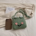 thumbnail image 3 of Gestrickte Umhängetasche Bolso cruzado hecho a mano bonito para mujer, Bolso de hombro cuadrado, regalos para niñas para teléfono, 3 of 7