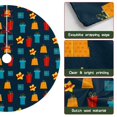 thumbnail image 6 of 36 Inch Christmas Tree Skirt – Velvet Plush Tree Mat, Soft Thickened Polyester with Red Ties, Single-Sided Printing, Available in 30in/36in/48in, Perfect for Holiday Xmas Tree Decoration, 6 of 7