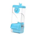 thumbnail image 1 of Alimentador de jaula de pájaros automáticos transparentes de fugas de alimentación de alimentación de comedero para alimentos para periquitos canarios Azul, 1 of 8