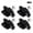 Black, variant on 4x Push To Open Magnetic Drawer Cabinet Doors Latch Catch Touch Kitchen Cupboard
