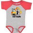 thumbnail image 3 of Inktastic Construction Truck It's My 1st Birthday Boys or Girls Baby Bodysuit, 3 of 5
