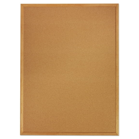 Quartet Classic Cork Bulletin Board 60 x 36 Oak Finish Frame - Cork Boards
