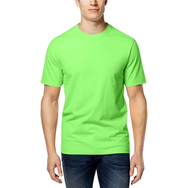 Camiseta básica con Cuello redondo Club Room verde XXL