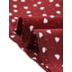 thumbnail image 5 of Blusa de cuello con volantes de la marca INSPIRE CHIC para mujer, de mangas largas, talla XL, color rojo vino con corazones, 5 of 7