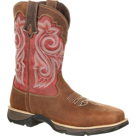 

Lady Rebel Work™ by Durango® Women s Waterproof Composite Toe Western Work Boot Size 6(M)