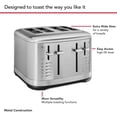 thumbnail image 4 of KitchenAid 4 Slice Metal Toaster | Brushed Stainless Steel, 4 of 5
