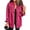*Hot Pink, variant on ClodeEU Women's Fringe Trim Hem Denim Shacket,Oversized Long Sleeve Button Down Jean Shirt Jacket ,Women's Plus L