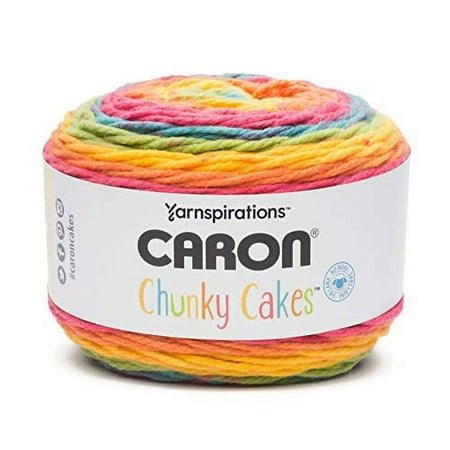 UPC: 0057355422780 | Caron Chunky Cakes Self Striping Yarn 297 yd/271 m 9.8 oz/280 g (Rainbow Jellys)