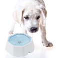thumbnail image 1 of Blue Cuenco de agua antisalpicaduras para perros con disco flotante, cuenco para perros de bebida lenta de 700 ml, dispensador de cuencos de agua antidesbordamiento para mascotas, perros y, 1 of 5