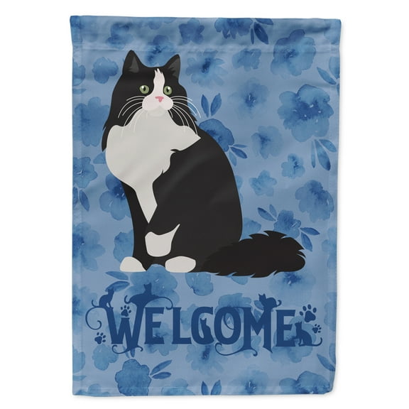 Carolines Treasures CK5053GF Ragamuffin Cat Welcome Flag Garden Size Small multicolor