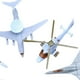 thumbnail image 5 of 8 piezas istas 4D DIY juguetes modelo de de colección decoración de escritorio bloques modelo de construcción coleccionables Hugo Avión de combate, 5 of 10