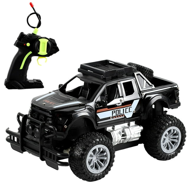 Graflsoa 1:18 Scale Alloy Remote Control Off-Road Car with TCS26 Technology, 3-Door Manual, USB Rechargeable, 500mAh Battery, Black - Perfect for Boys' Adventure Play