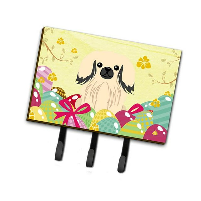 Easter Eggs Pekingnese Cream Leash or Key Holder