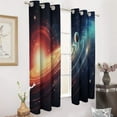 thumbnail image 2 of Galaxy Star Outer Space Modern Window for Living Room Curtains for Child Bedroom Kitchen Decor Blinds Drapes, 2 of 7