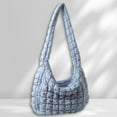 thumbnail image 1 of Large Capacity Hobo Bag Solid Color Quilted Satchel Bags for Women Birthday Gift, 1 of 9