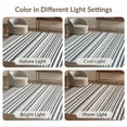 thumbnail image 7 of ODIKA 8'x10' Washable Area Rug Durable, Non-Slip Striped Welcome Door Doormat Alternating Band Stripe for Living Room, Under Sectional, Family, 7 of 7
